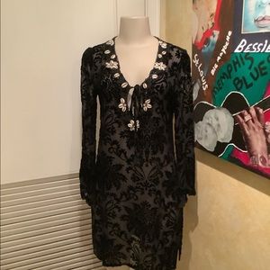 Burnout style sheer tunic